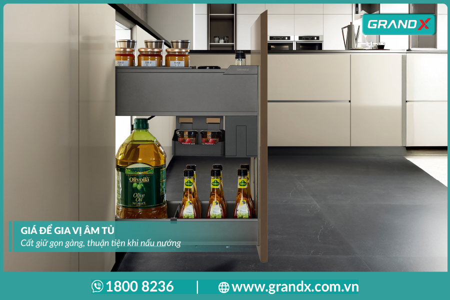 phụ kiện tủ bếp thông minh