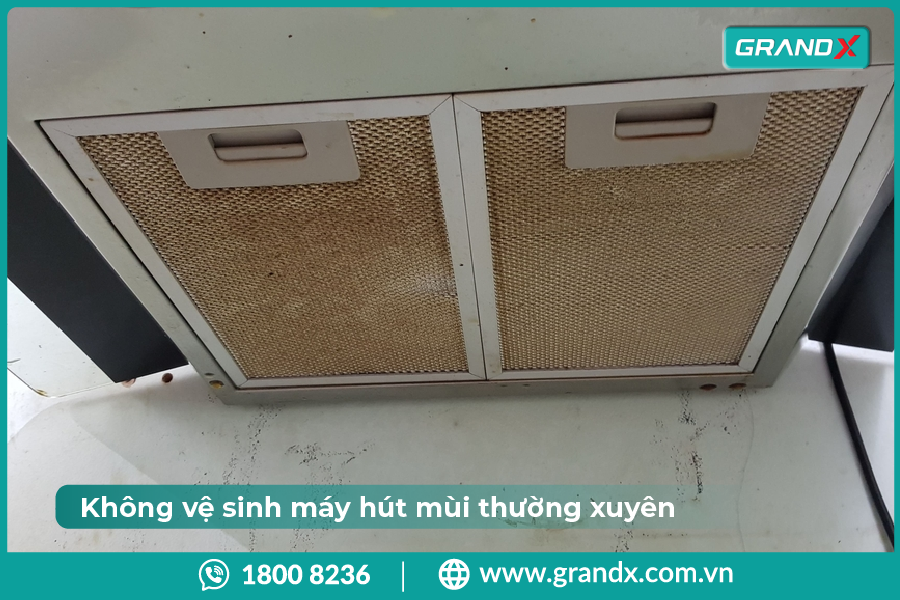 5 lỗi sử dụng máy hút mùi