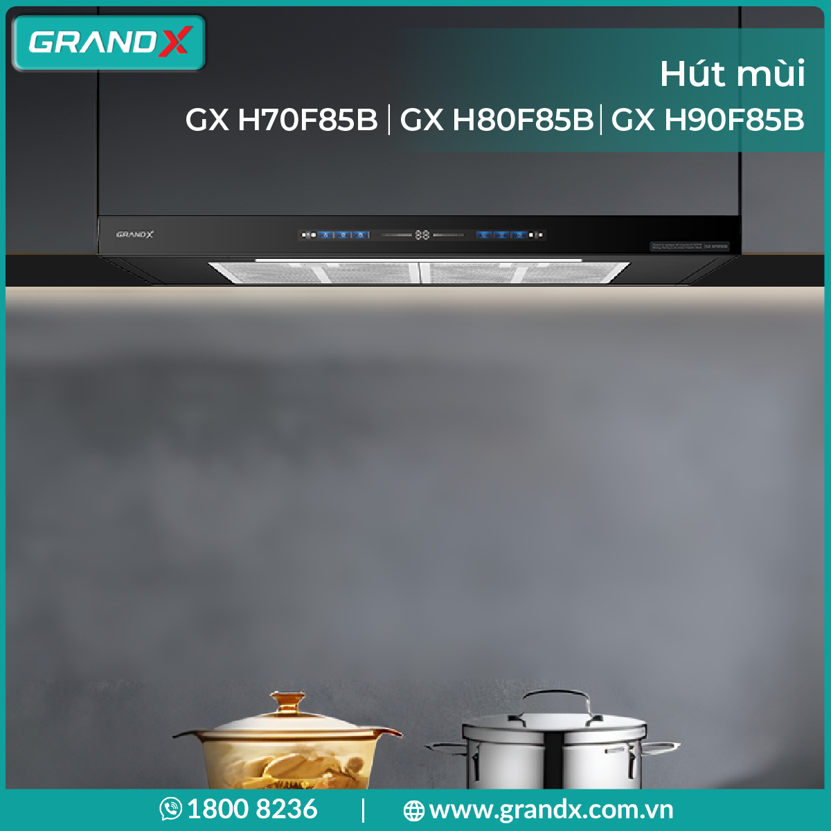 Hút mùi kính cong hay hút mùi chữ T