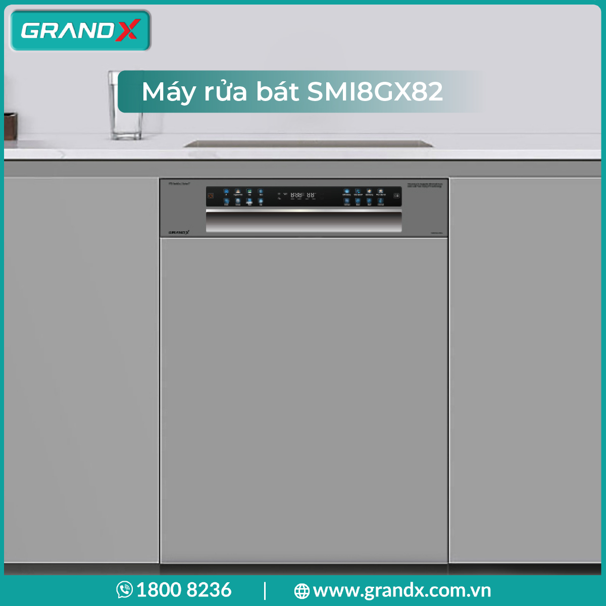 Máy rửa bát GrandX