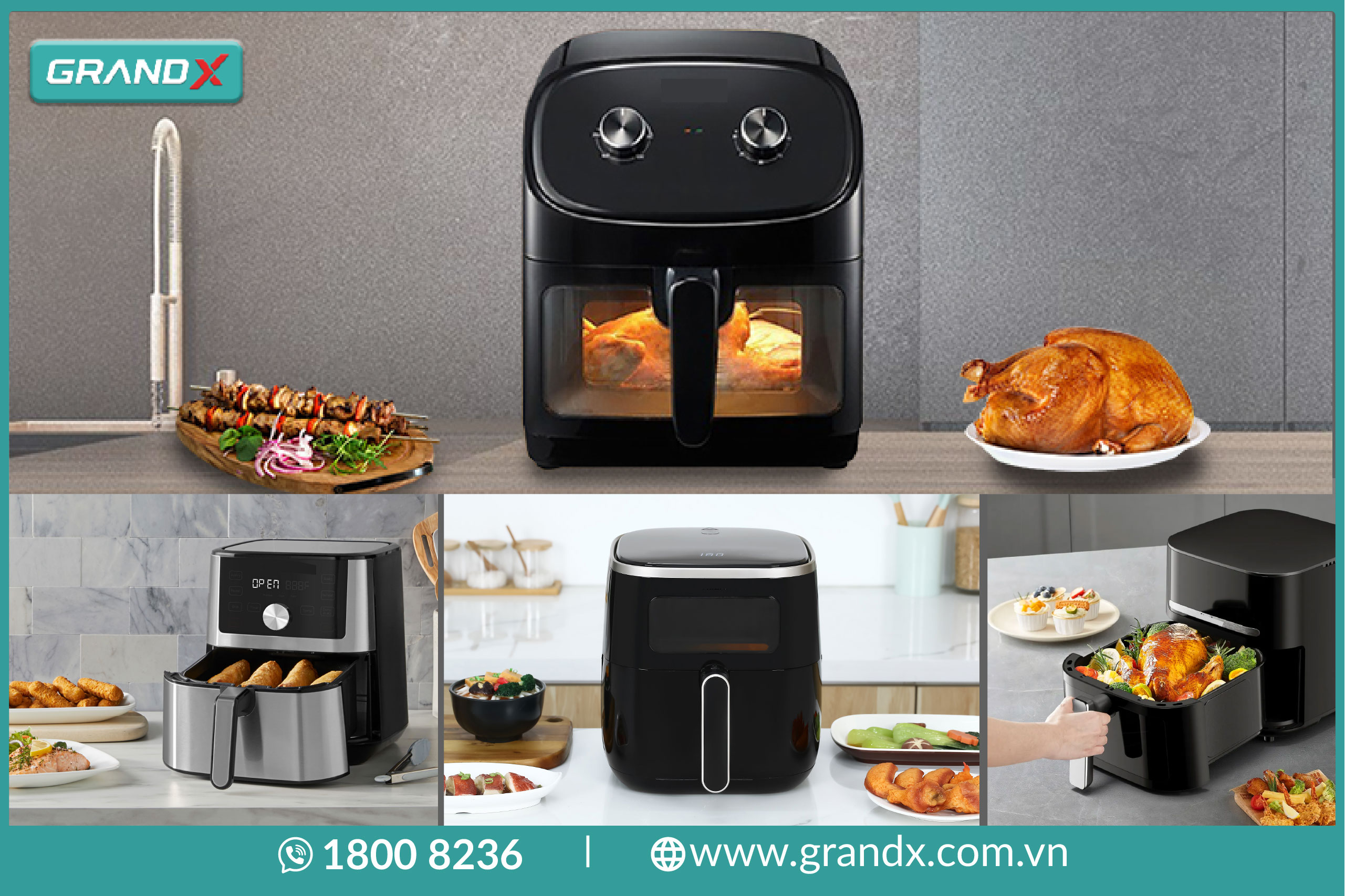 Nồi chiên không dầu cỡ vừa